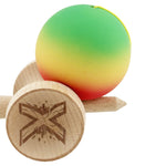 Kendama X Originala, Profesionala, Flippy, Cupe Mari KING SIZE V3, Rubber Grip, Gaura in Baza, Rulment Metalic, din