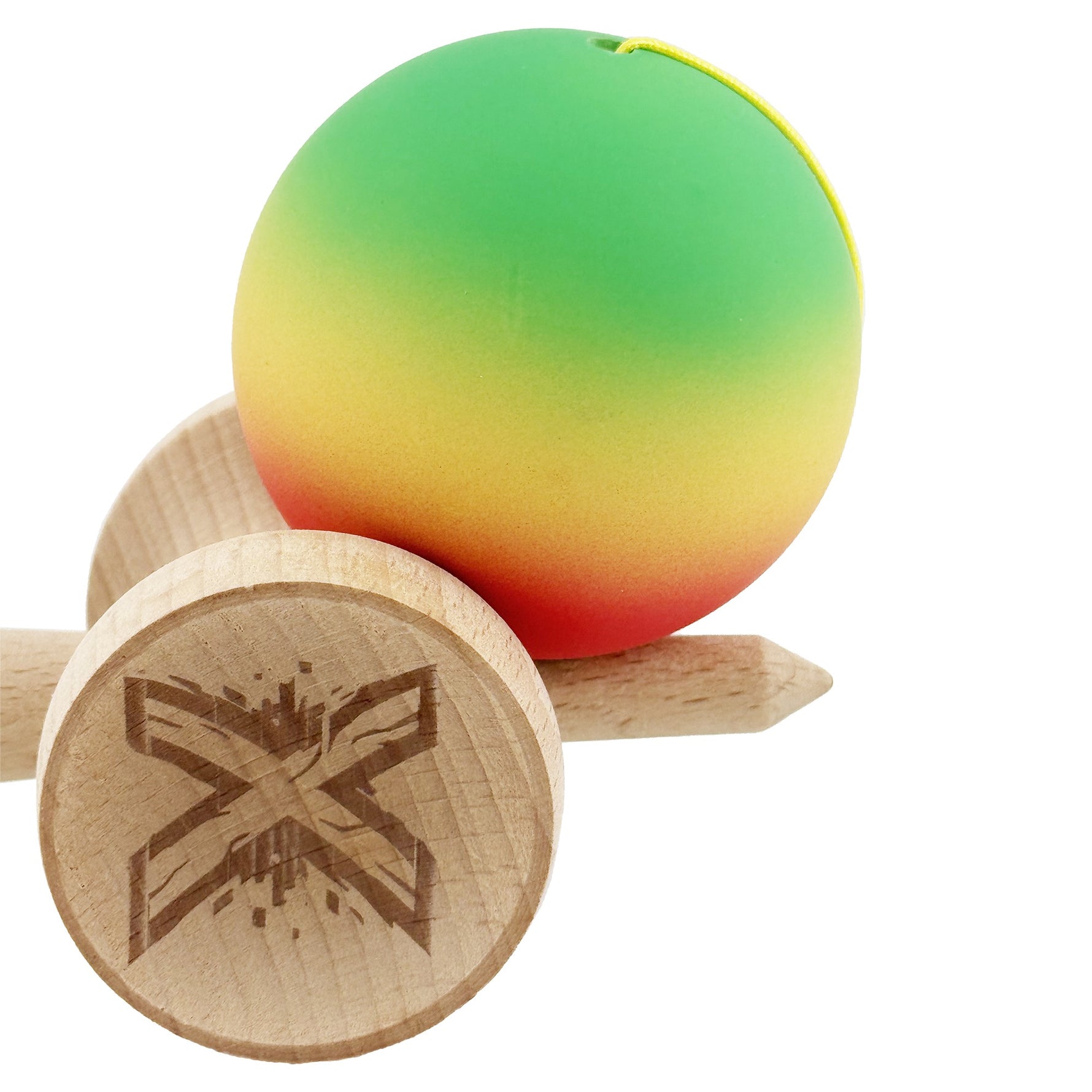Kendama X Originala, Profesionala, Flippy, Cupe Mari KING SIZE V3, Rubber Grip, Gaura in Baza, Rulment Metalic, din