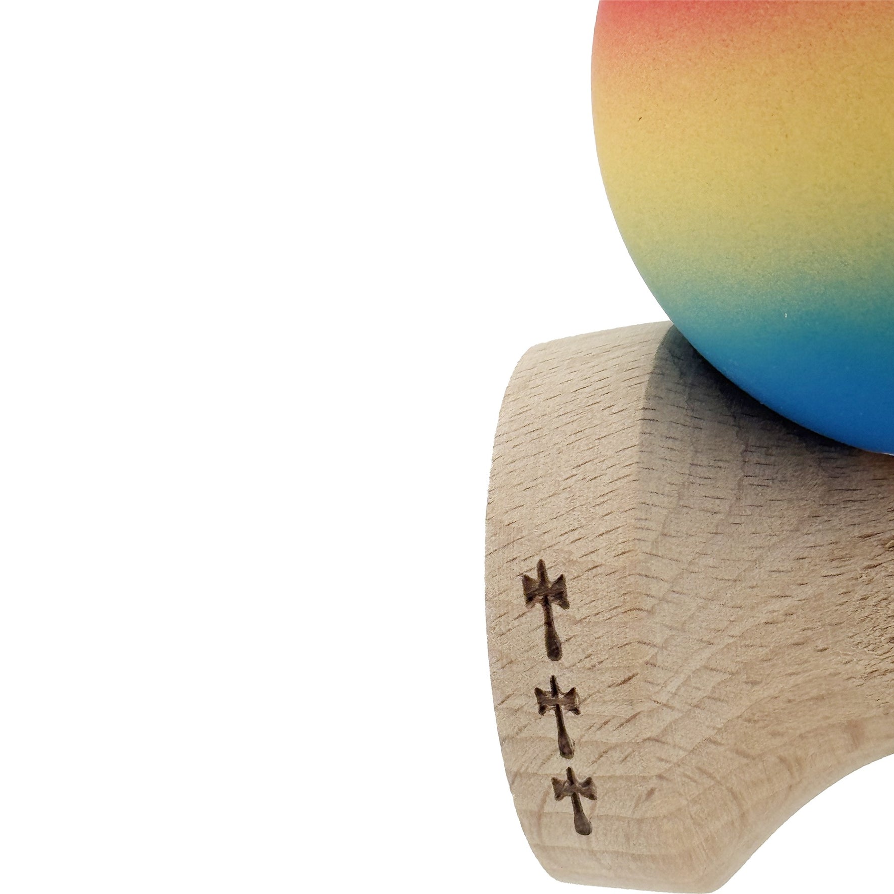 Kendama X Originala, Profesionala, Flippy, Cupe Mari KING SIZE V3, Rubber Grip, Gaura in Baza, Rulment Metalic, din