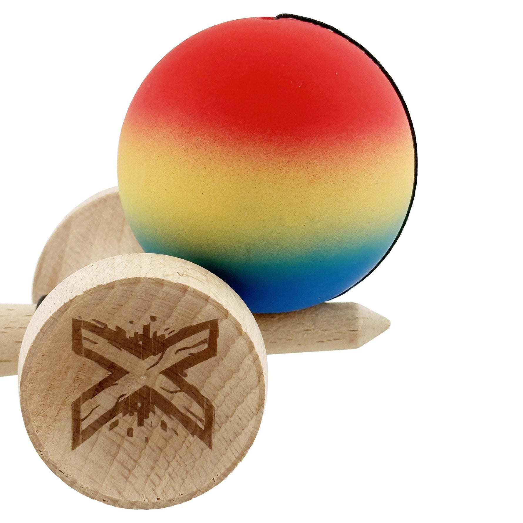 Kendama X Originala, Profesionala, Flippy, Cupe Mari KING SIZE V3, Rubber Grip, Gaura in Baza, Rulment Metalic, din