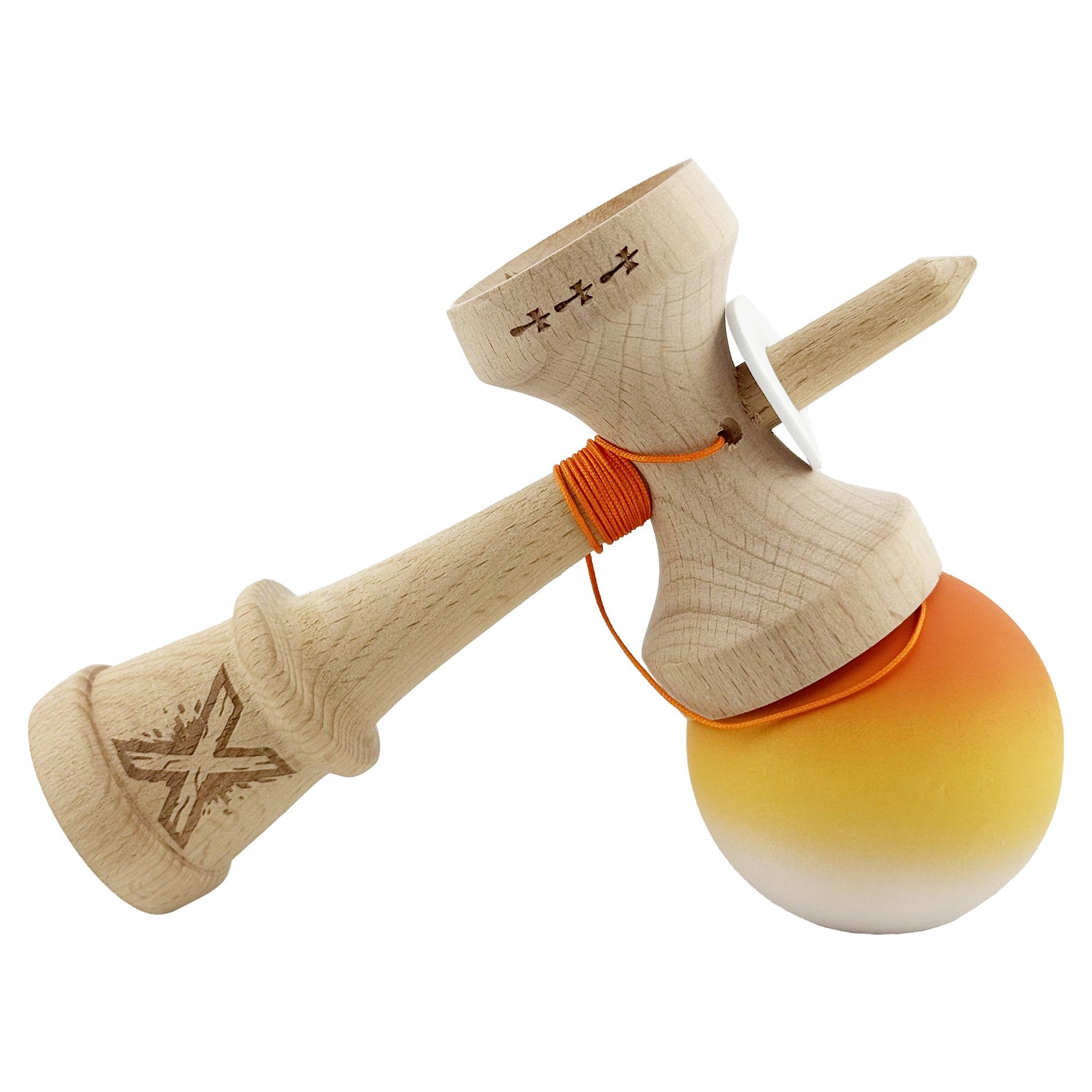 Kendama X Originala, Profesionala, Flippy, Cupe Mari KING SIZE V3, Rubber Grip, Gaura in Baza, Rulment Metalic, din