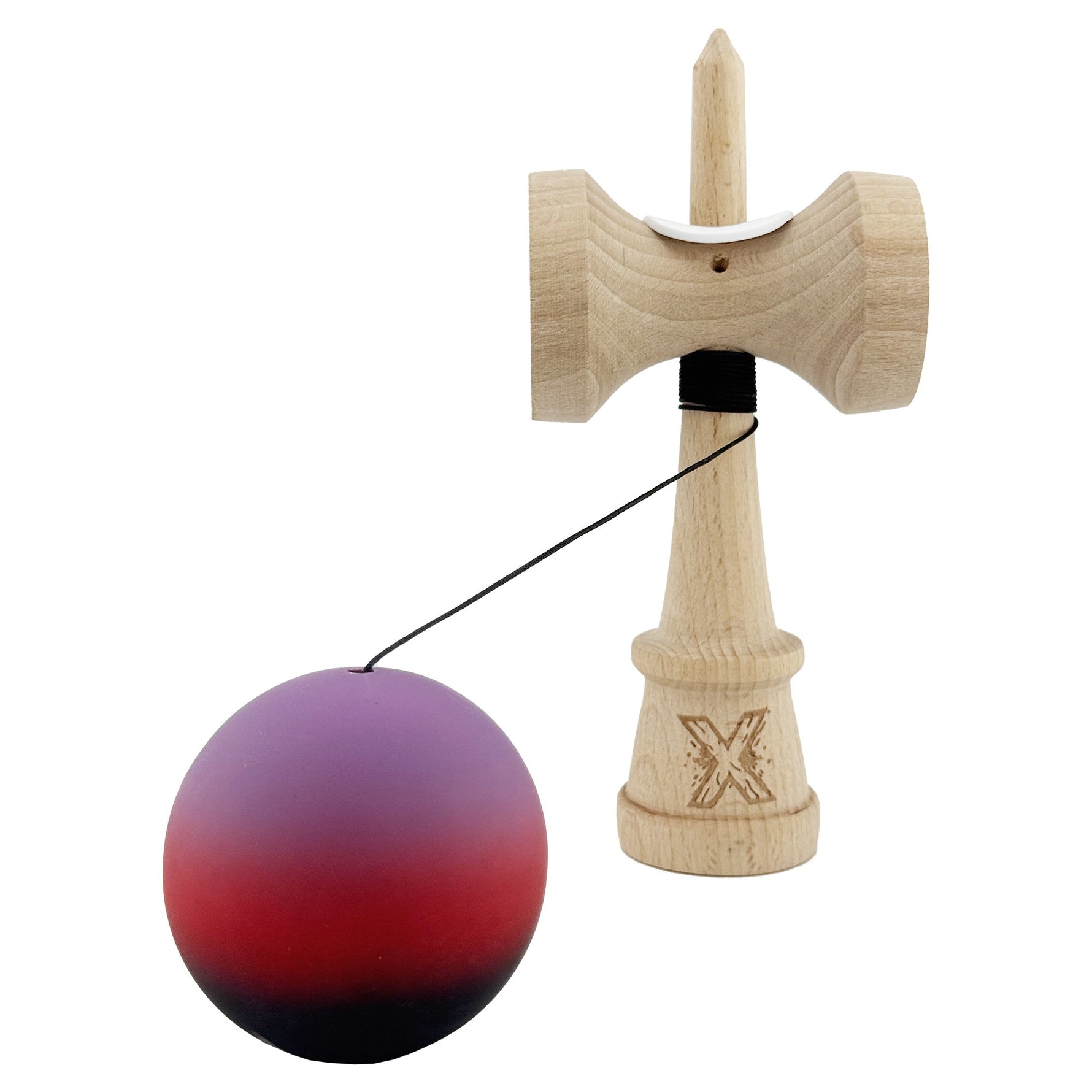 Kendama X Originala, Profesionala, Flippy, Cupe Mari KING SIZE V3, Rubber Grip, Gaura in Baza, Rulment Metalic, din