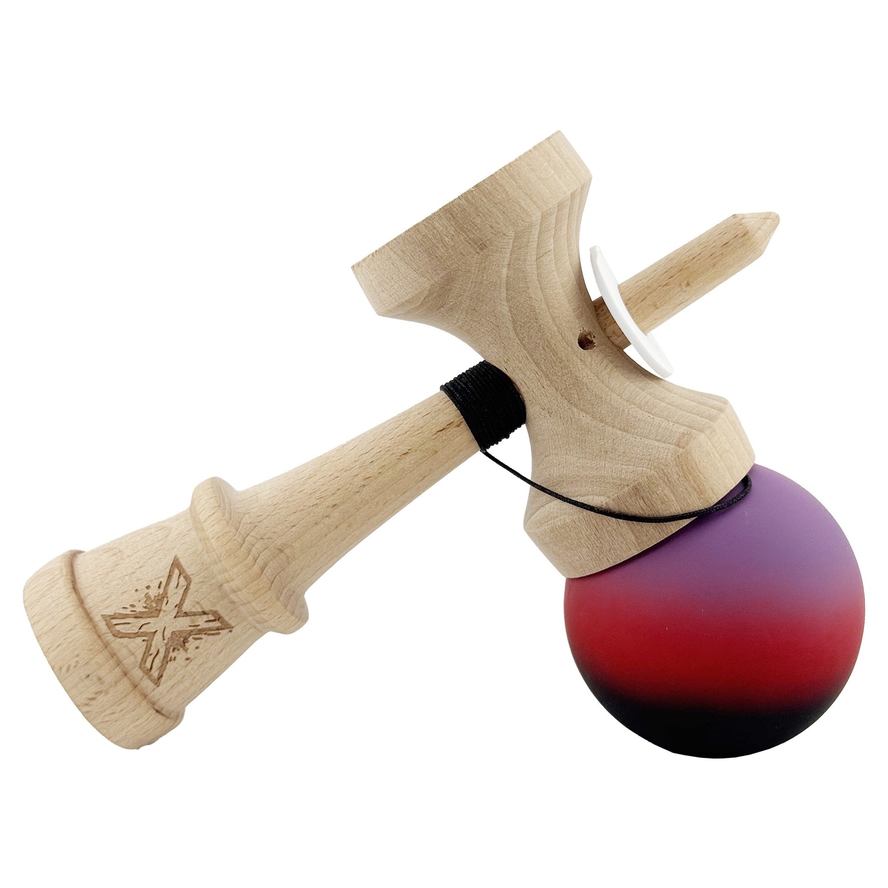 Kendama X Originala, Profesionala, Flippy, Cupe Mari KING SIZE V3, Rubber Grip, Gaura in Baza, Rulment Metalic, din