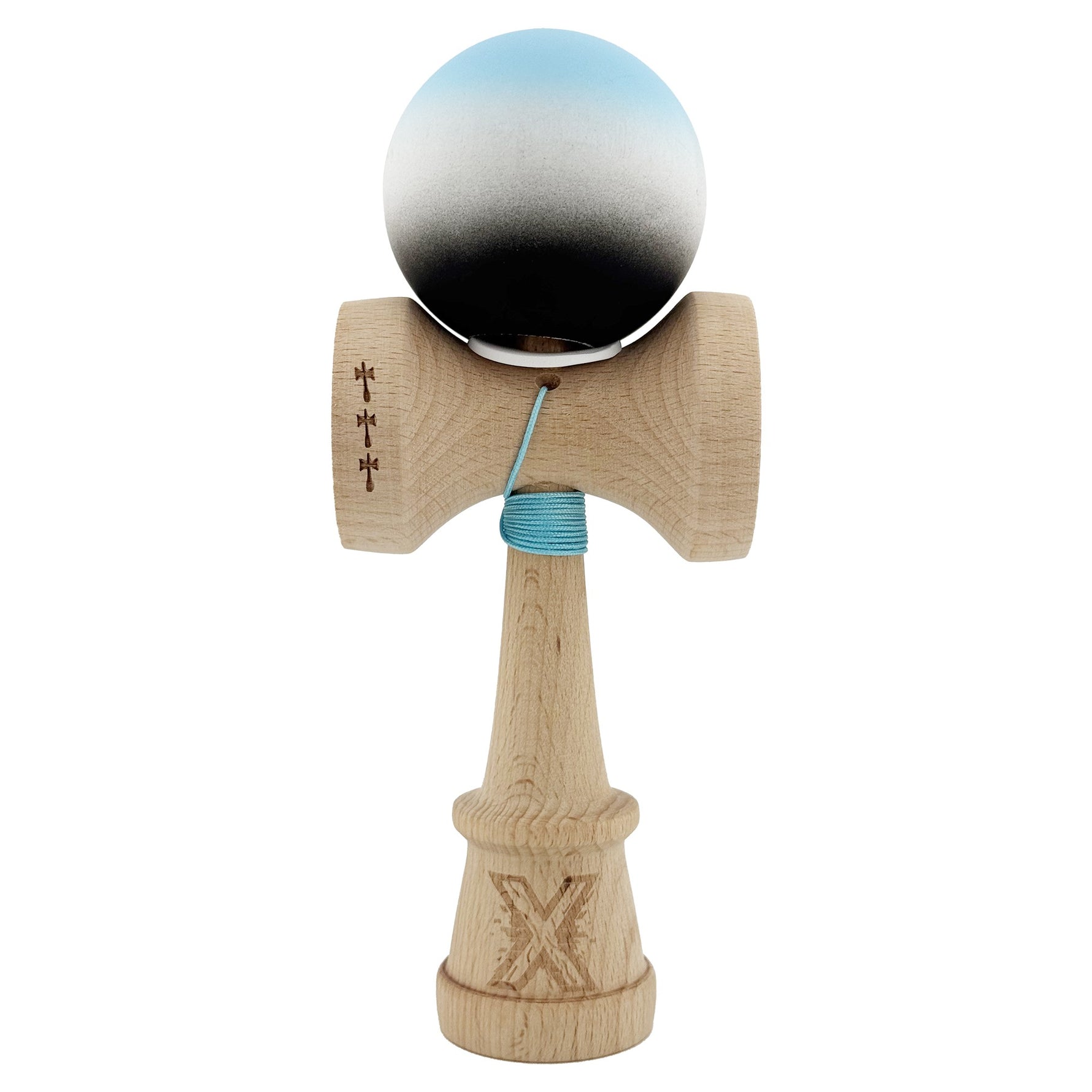 Kendama X Originala, Profesionala, Flippy, Cupe Mari KING SIZE V3, Rubber Grip, Gaura in Baza, Rulment Metalic, din