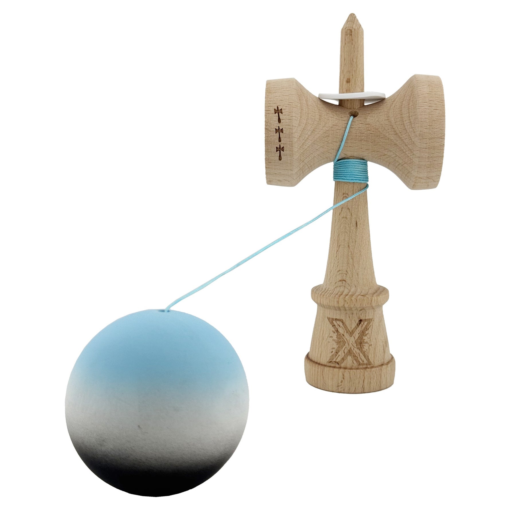 Kendama X Originala, Profesionala, Flippy, Cupe Mari KING SIZE V3, Rubber Grip, Gaura in Baza, Rulment Metalic, din