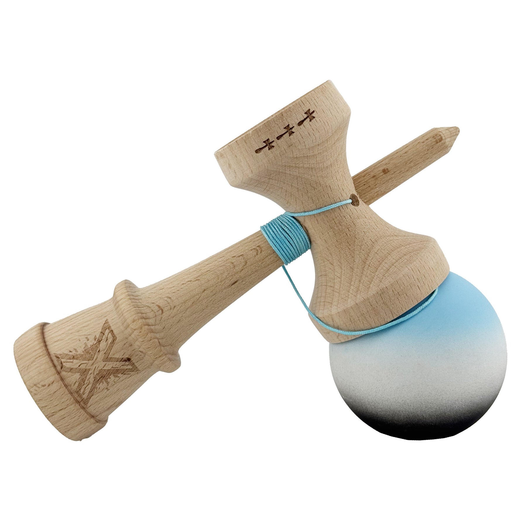 Kendama X Originala, Profesionala, Flippy, Cupe Mari KING SIZE V3, Rubber Grip, Gaura in Baza, Rulment Metalic, din