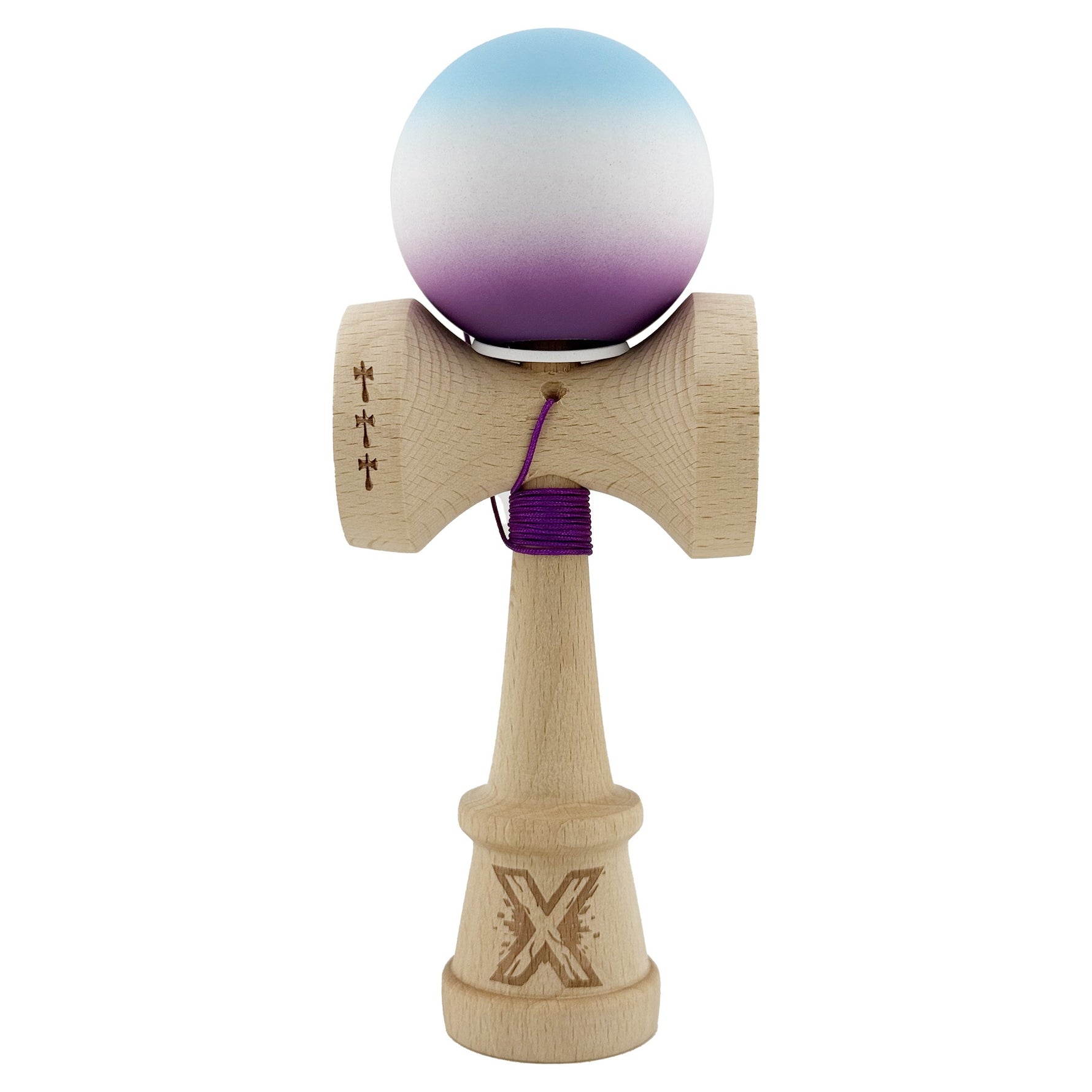 Kendama X Originala, Profesionala, Flippy, Cupe Mari KING SIZE V3, Rubber Grip, Gaura in Baza, Rulment Metalic, din