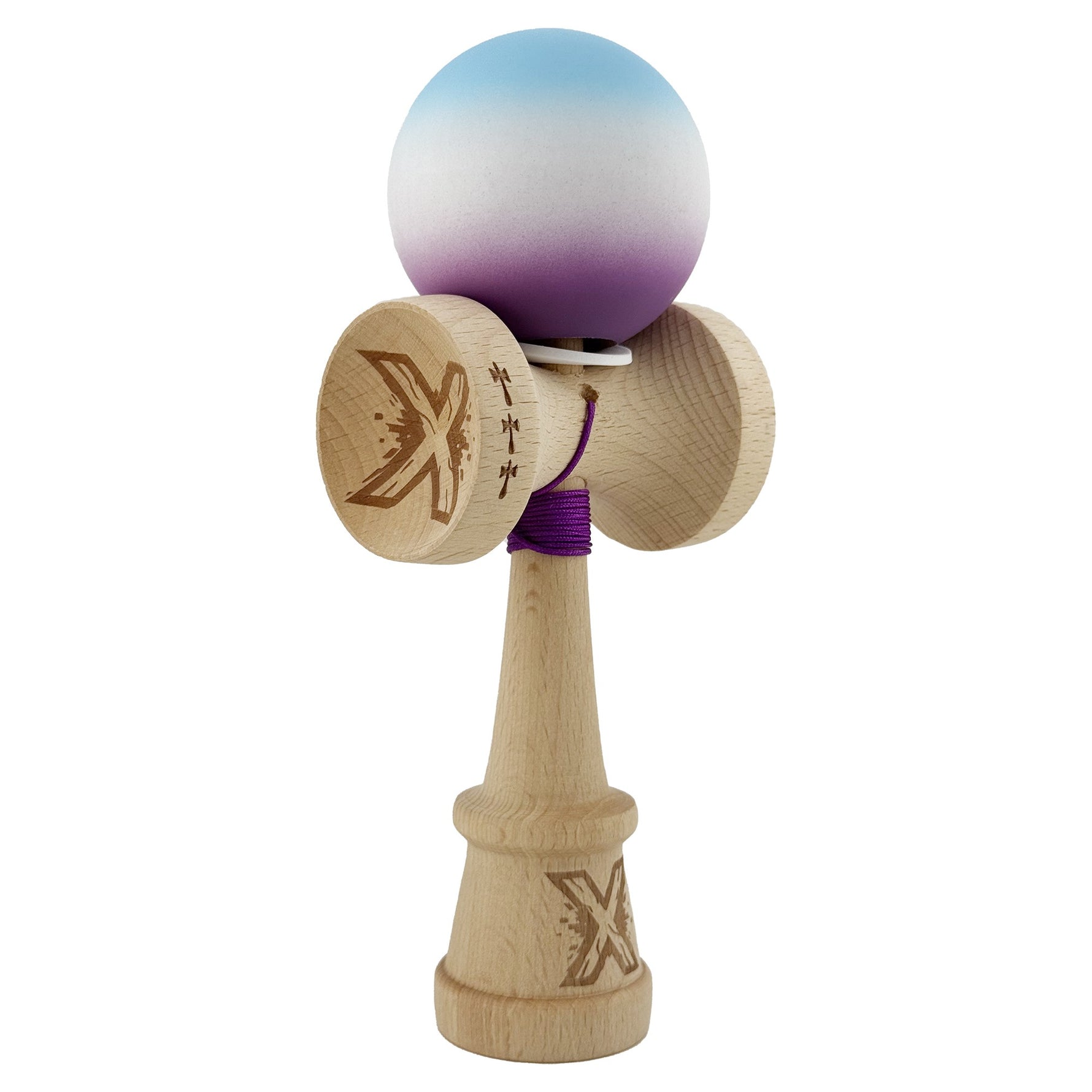 Kendama X Originala, Profesionala, Flippy, Cupe Mari KING SIZE V3, Rubber Grip, Gaura in Baza, Rulment Metalic, din