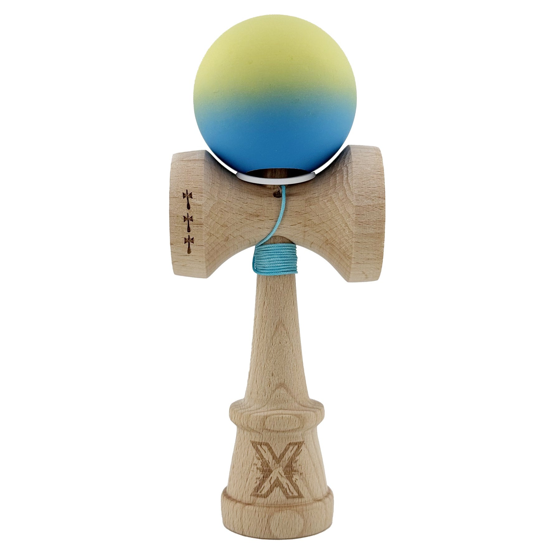 Kendama X Originala, Profesionala, Flippy, Cupe Mari KING SIZE V3, Rubber Grip, Gaura in Baza, Rulment Metalic, din