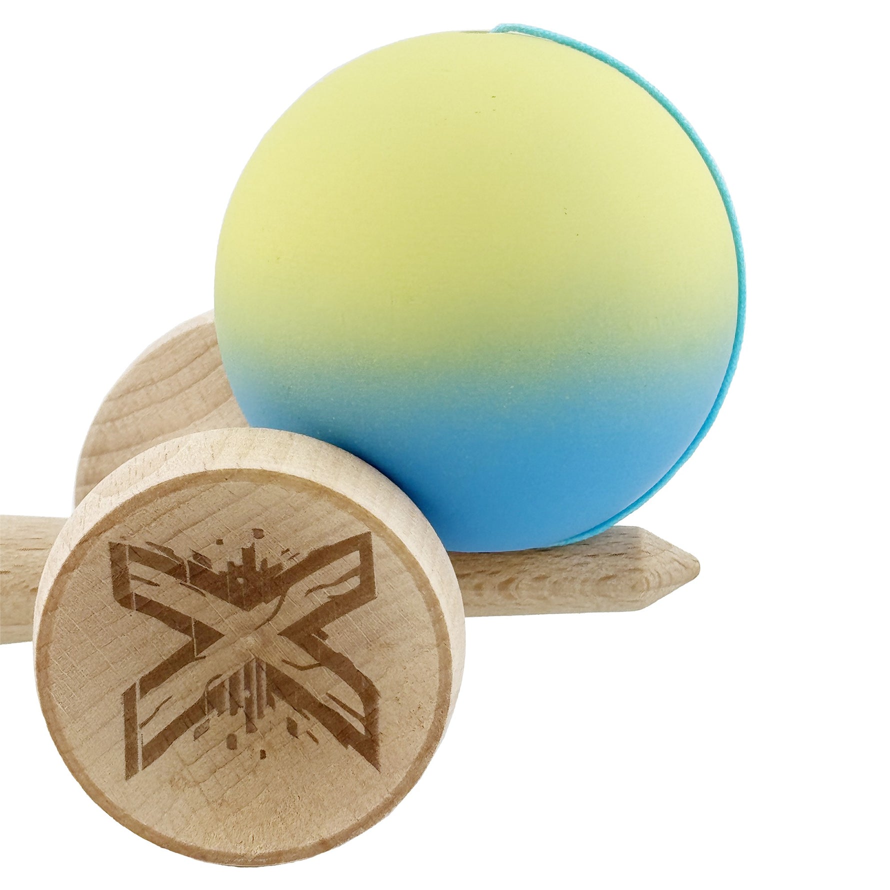 Kendama X Originala, Profesionala, Flippy, Cupe Mari KING SIZE V3, Rubber Grip, Gaura in Baza, Rulment Metalic, din