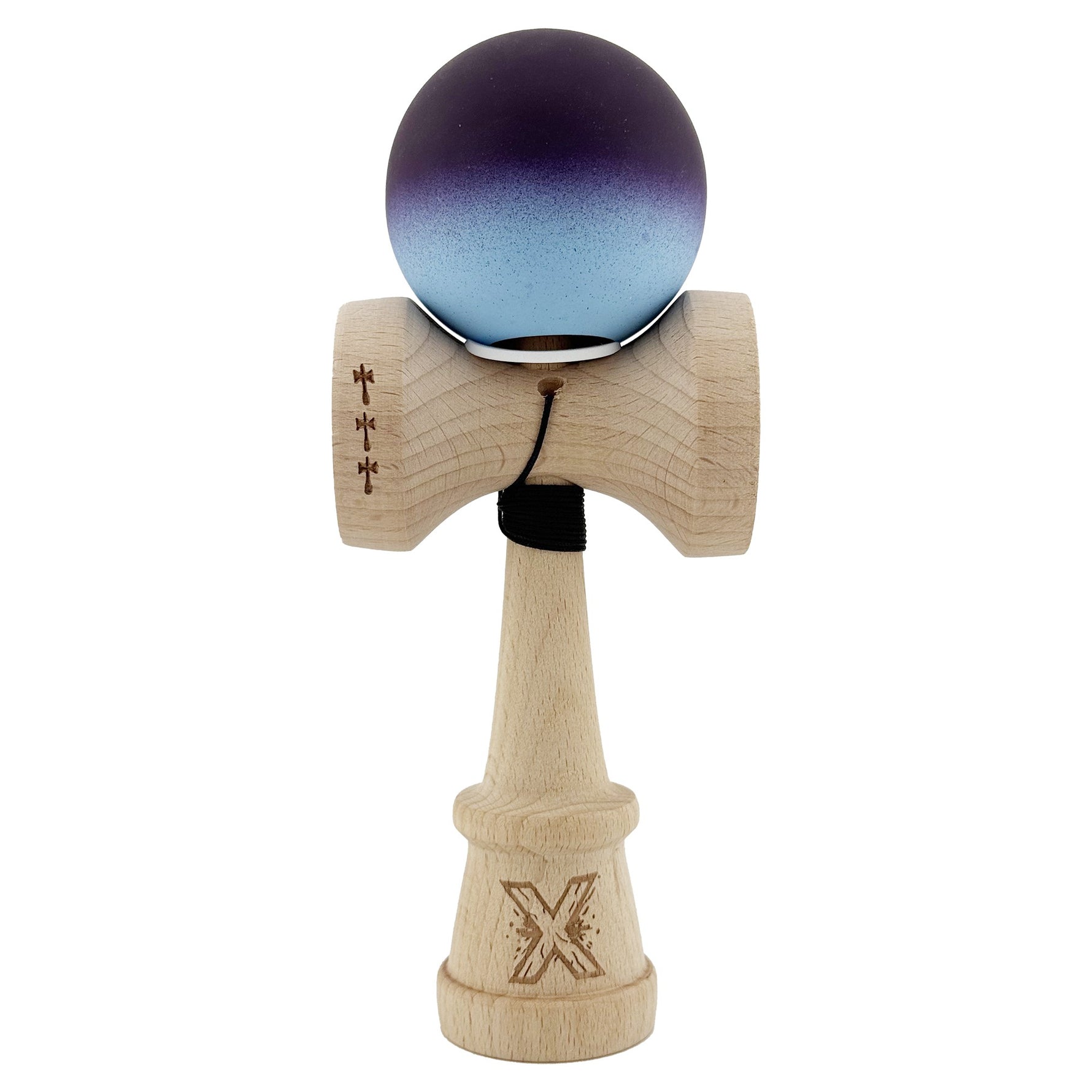 Kendama X Originala, Profesionala, Flippy, Cupe Mari KING SIZE V3, Rubber Grip, Gaura in Baza, Rulment Metalic, din