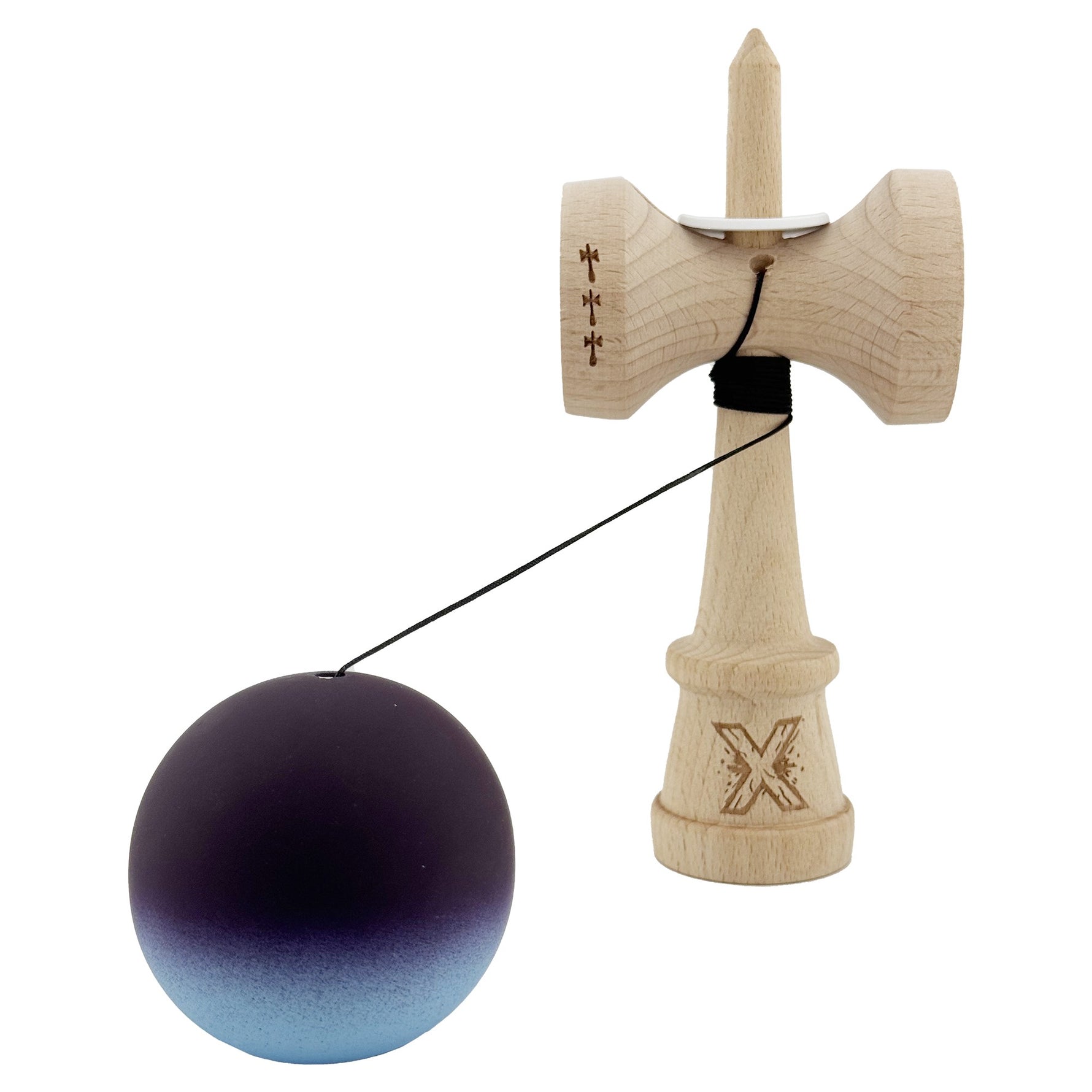 Kendama X Originala, Profesionala, Flippy, Cupe Mari KING SIZE V3, Rubber Grip, Gaura in Baza, Rulment Metalic, din