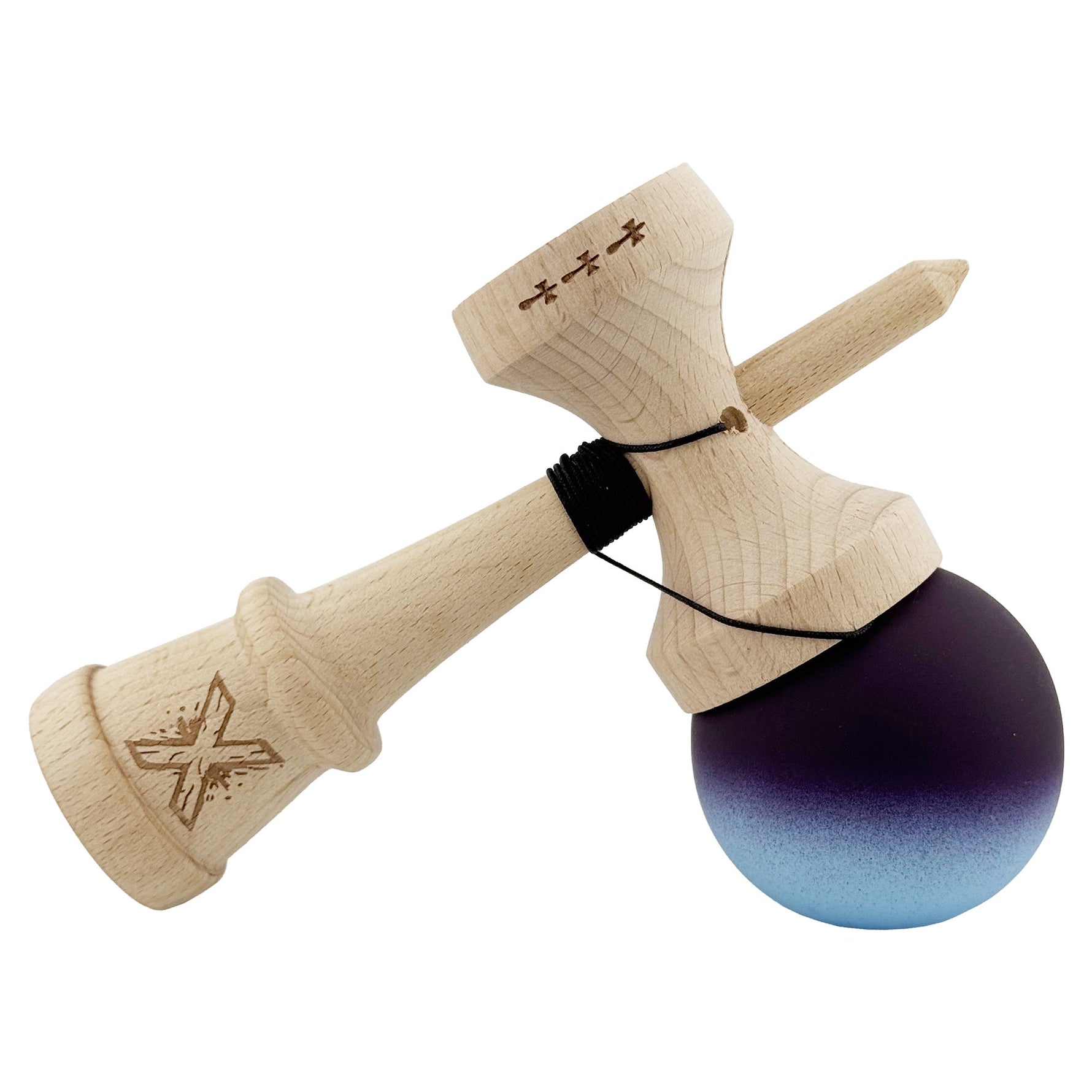 Kendama X Originala, Profesionala, Flippy, Cupe Mari KING SIZE V3, Rubber Grip, Gaura in Baza, Rulment Metalic, din