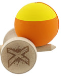 Kendama X Originala, Profesionala, Flippy, Rubber Grip, Cupe Mari KING SIZE V3, Gaura in Baza, Rulment Metalic, din