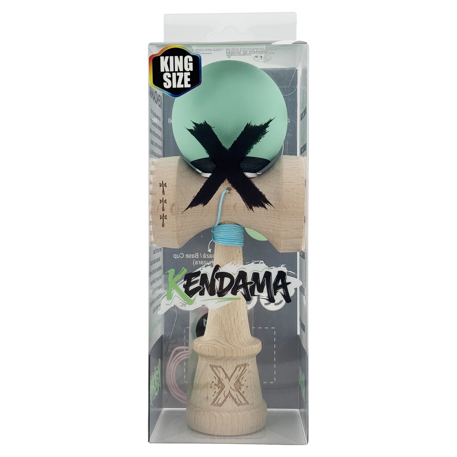 Kendama X Originala, Profesionala, Flippy, Rubber Grip, Cupe Mari KING SIZE V3, Gaura in Baza, Rulment Metalic, din