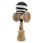 Kendama X Originala, Profesionala, Flippy, BLACK DRAGON, Super Sticky cu Cupe Mari KING SIZE V3, Gaura in Baza, Rulment