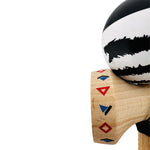 Kendama X Originala, Profesionala, Flippy, BLACK DRAGON, Super Sticky cu Cupe Mari KING SIZE V3, Gaura in Baza, Rulment