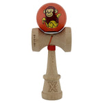 Kendama X Originala, Profesionala, Flippy, Brown Monkey, Super Sticky cu Cupe Mari King Size V3, Rulment Metalic si