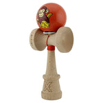 Kendama X Originala, Profesionala, Flippy, Brown Monkey, Super Sticky cu Cupe Mari King Size V3, Rulment Metalic si