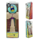 Kendama X Originala, Profesionala, Flippy, Blue Monkey, Super Sticky cu Cupe Mari King Size V3, Rulment Metalic si
