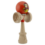 Kendama X Originala, Profesionala, Flippy, Brown Monkey, Super Sticky cu Cupe Mari King Size V3, Rulment Metalic si