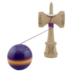 Kendama X Originala, Profesionala, Flippy, NIGHT SKY, Super Sticky cu Cupe Mari KING SIZE V3, Gaura in Baza, Rulment