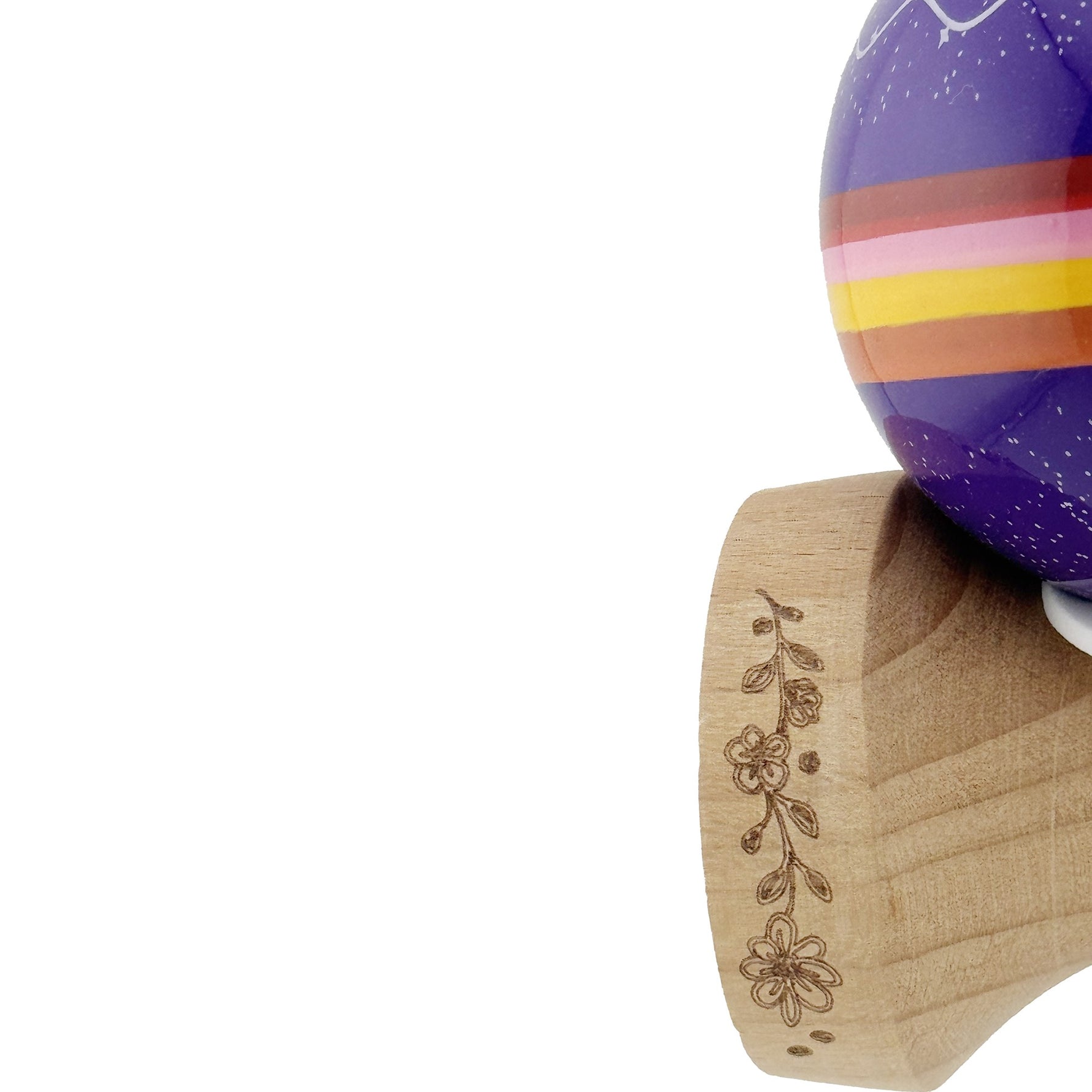 Kendama X Originala, Profesionala, Flippy, NIGHT SKY, Super Sticky cu Cupe Mari KING SIZE V3, Gaura in Baza, Rulment