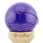 Kendama X Originala, Profesionala, Flippy, NIGHT SKY, Super Sticky cu Cupe Mari KING SIZE V3, Gaura in Baza, Rulment