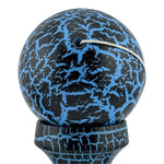 Kendama X Originala, Profesionala, Flippy, Cracked, din Lemn, 18 cm, Negru, Albastru