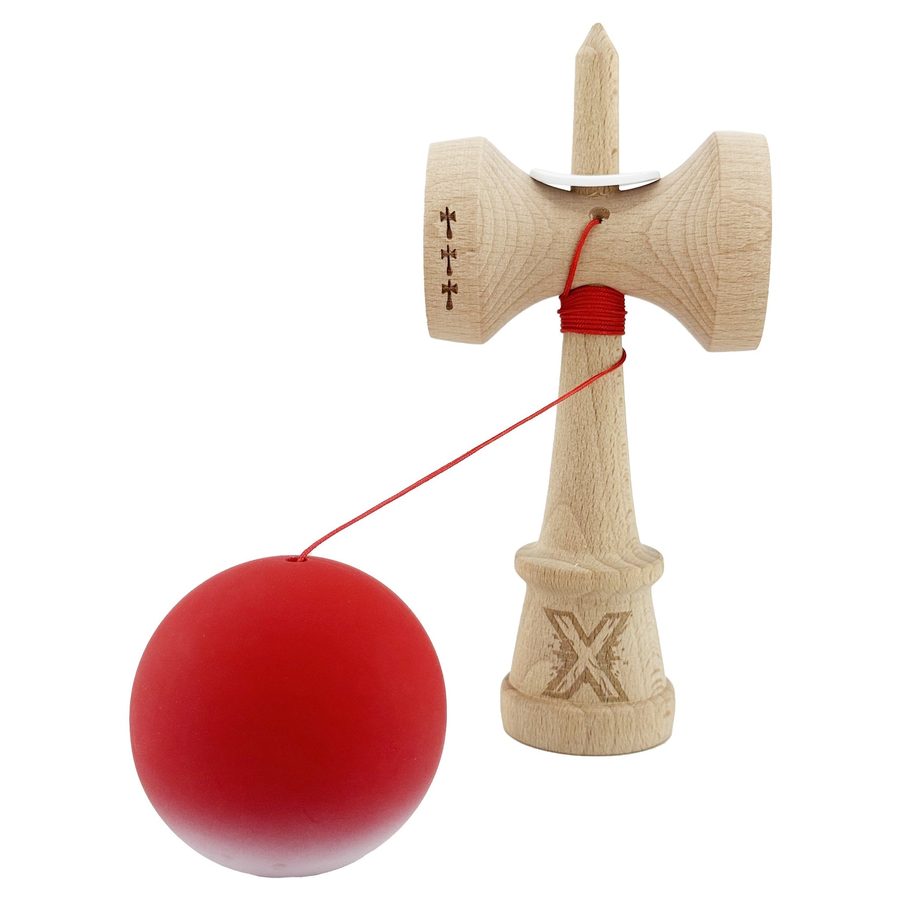 Kendama X Originala, Profesionala, Flippy, Cupe Mari KING SIZE V3, Rubber Grip, Gaura in Baza, Rulment Metalic, din