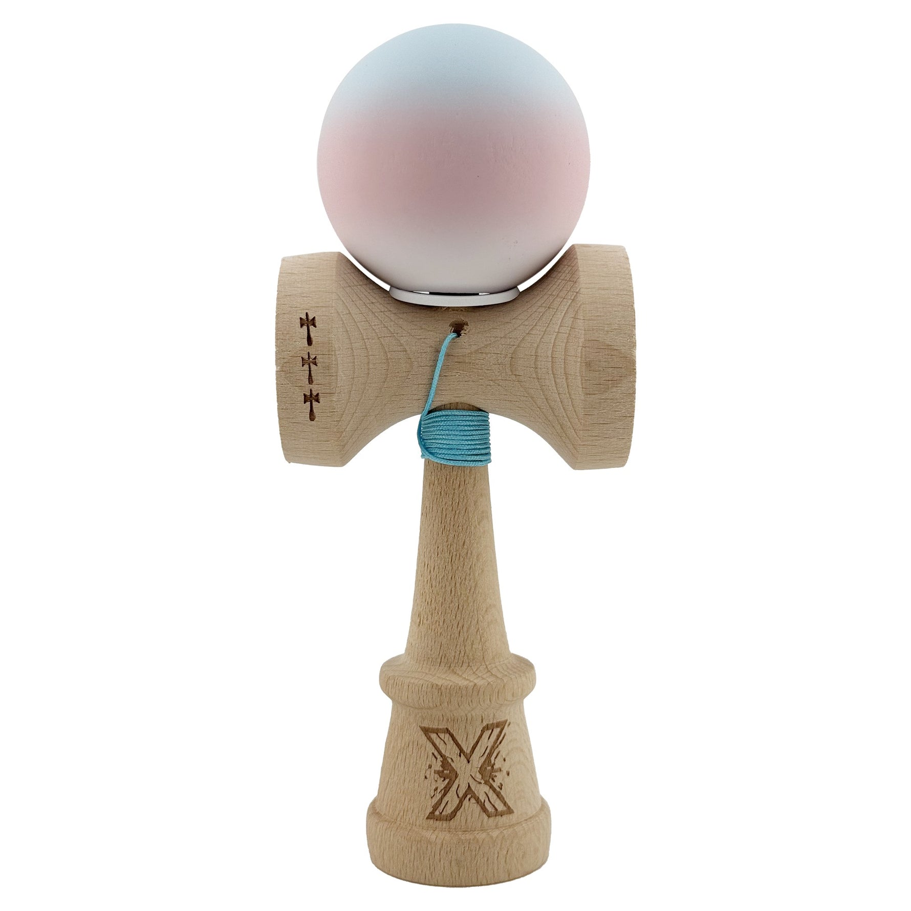Kendama X Originala, Profesionala, Flippy, Cupe Mari KING SIZE V3, Rubber Grip, Gaura in Baza, Rulment Metalic, din