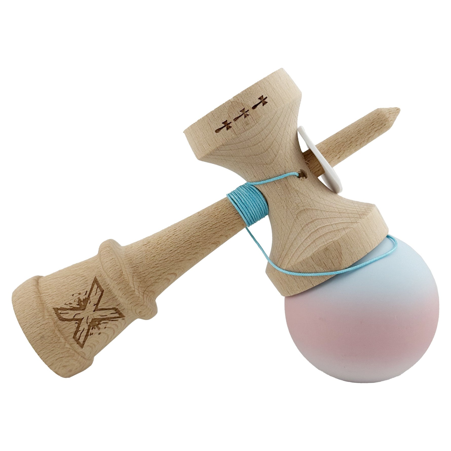 Kendama X Originala, Profesionala, Flippy, Cupe Mari KING SIZE V3, Rubber Grip, Gaura in Baza, Rulment Metalic, din