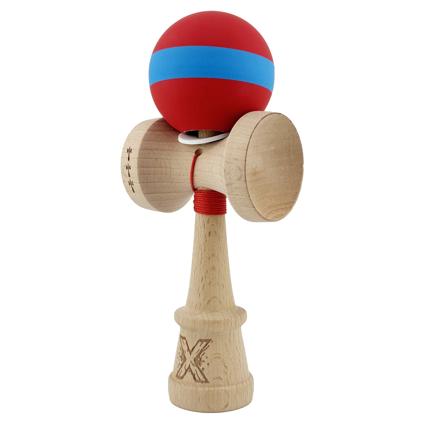 Kendama X Originala, Profesionala, Flippy, Cupe Mari KING SIZE V3, Rubber Grip, Gaura in Baza, Rulment Metalic, din