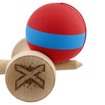 Kendama X Originala, Profesionala, Flippy, Cupe Mari KING SIZE V3, Rubber Grip, Gaura in Baza, Rulment Metalic, din