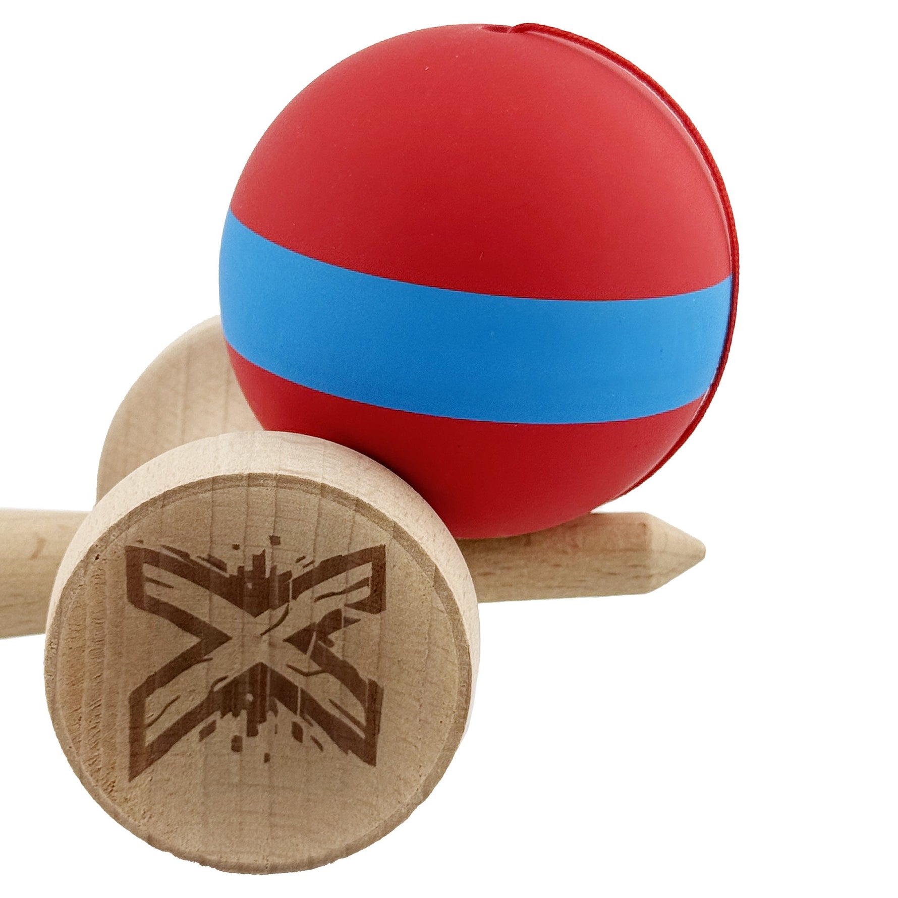Kendama X Originala, Profesionala, Flippy, Cupe Mari KING SIZE V3, Rubber Grip, Gaura in Baza, Rulment Metalic, din