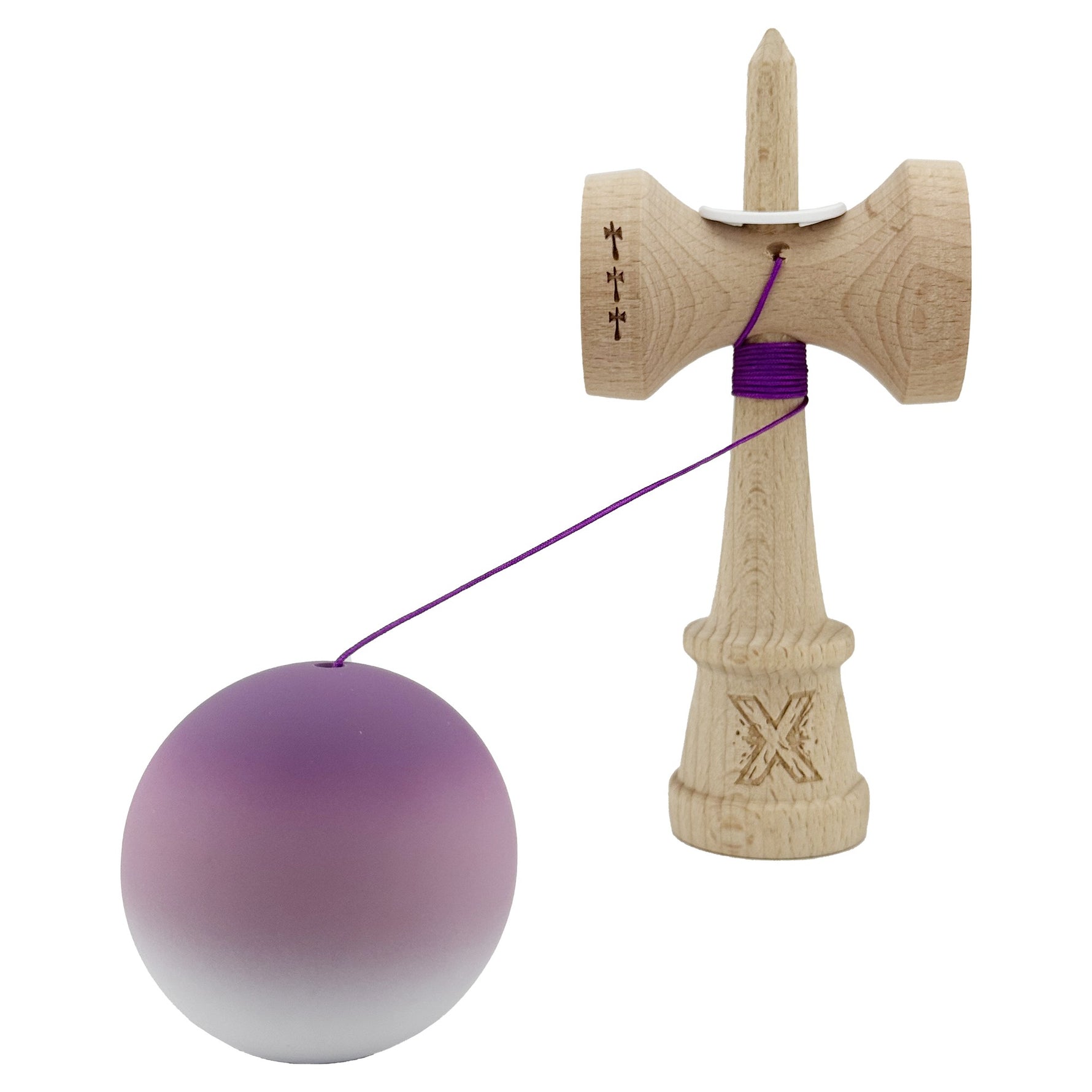 Kendama X Originala, Profesionala, Flippy, Cupe Mari KING SIZE V3, Rubber Grip, Gaura in Baza, Rulment Metalic, din