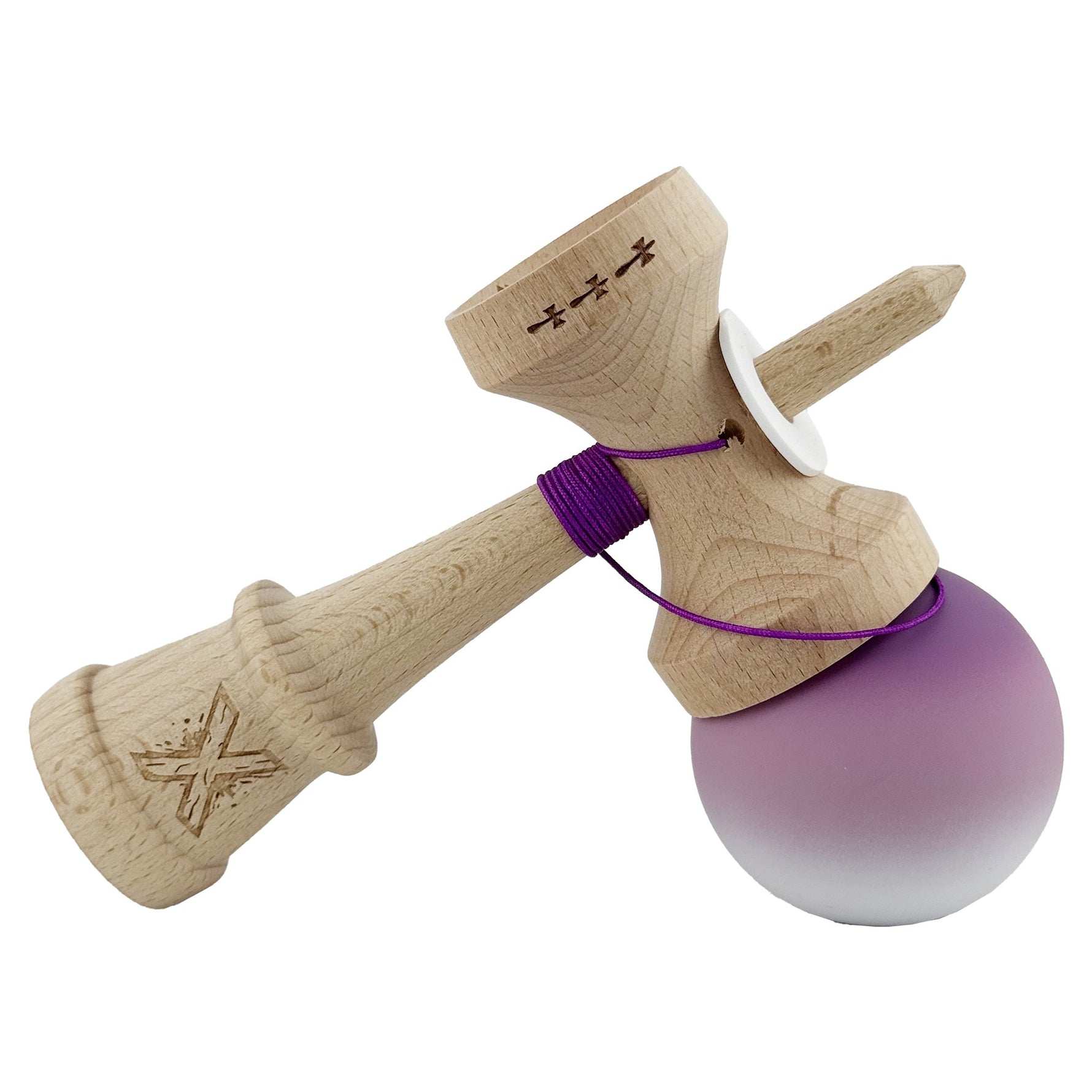 Kendama X Originala, Profesionala, Flippy, Cupe Mari KING SIZE V3, Rubber Grip, Gaura in Baza, Rulment Metalic, din