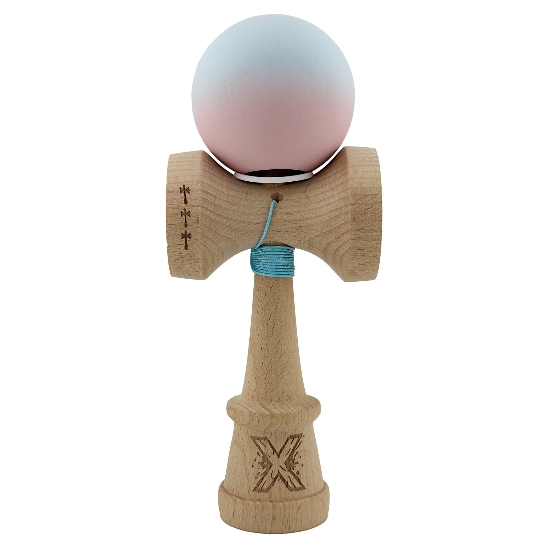 Kendama X Originala, Profesionala, Flippy, Cupe Mari KING SIZE V3, Rubber Grip, Gaura in Baza, Rulment Metalic, din