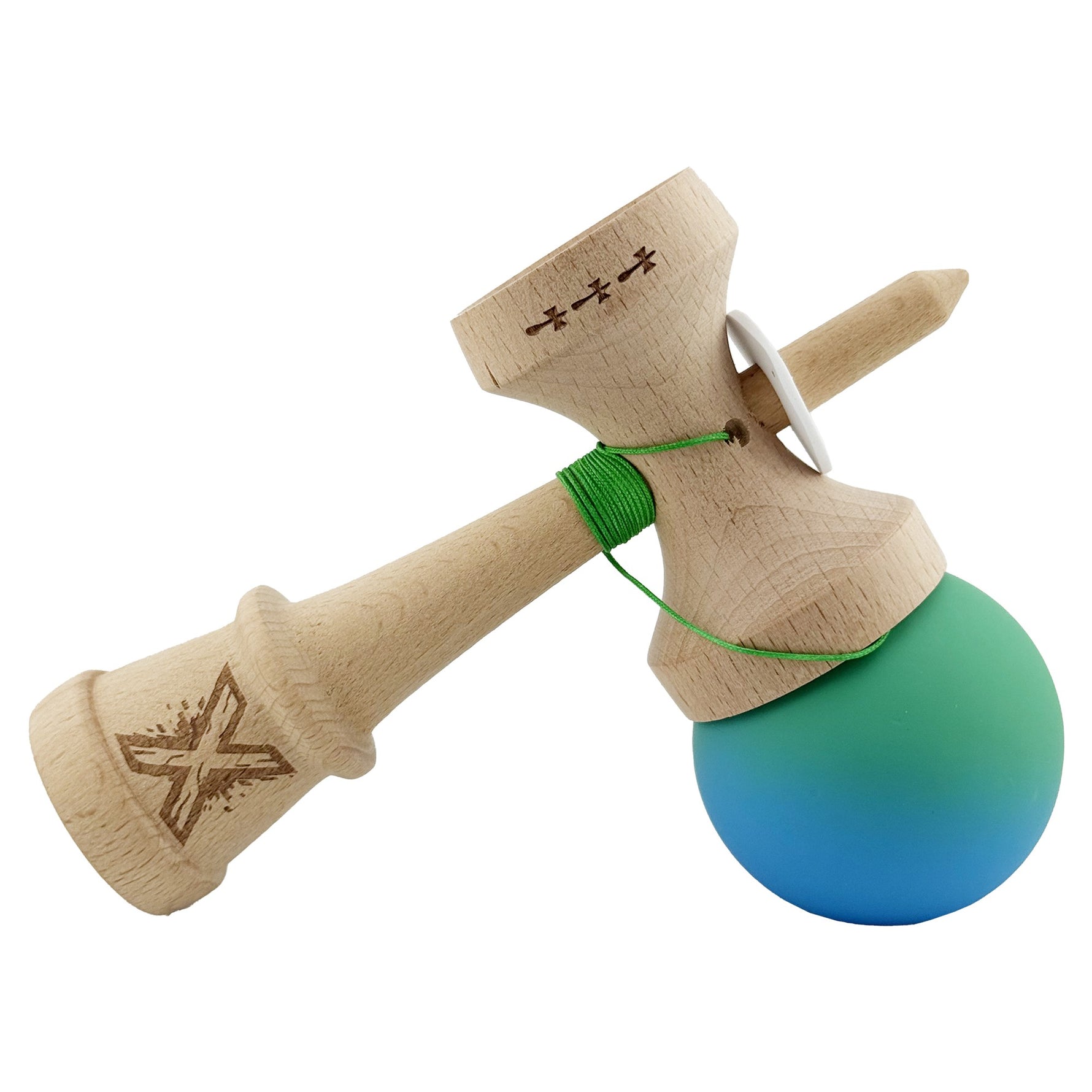 Kendama X Originala, Profesionala, Flippy, Cupe Mari KING SIZE V3, Rubber Grip, Gaura in Baza, Rulment Metalic, din