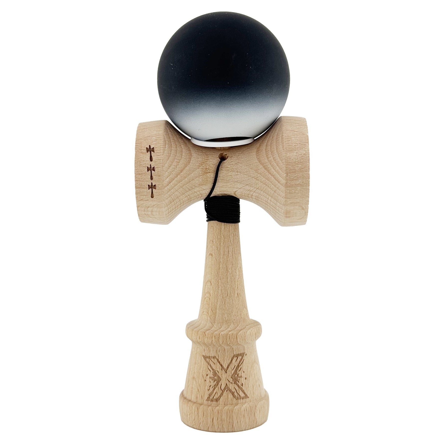 Kendama X Originala, Profesionala, Flippy, Cupe Mari KING SIZE V3, Rubber Grip, Gaura in Baza, Rulment Metalic, din