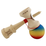 Kendama X Originala, Profesionala, Flippy, Cupe Mari KING SIZE V3, Rubber Grip, Gaura in Baza, Rulment Metalic, din