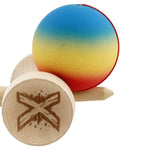 Kendama X Originala, Profesionala, Flippy, Cupe Mari KING SIZE V3, Rubber Grip, Gaura in Baza, Rulment Metalic, din