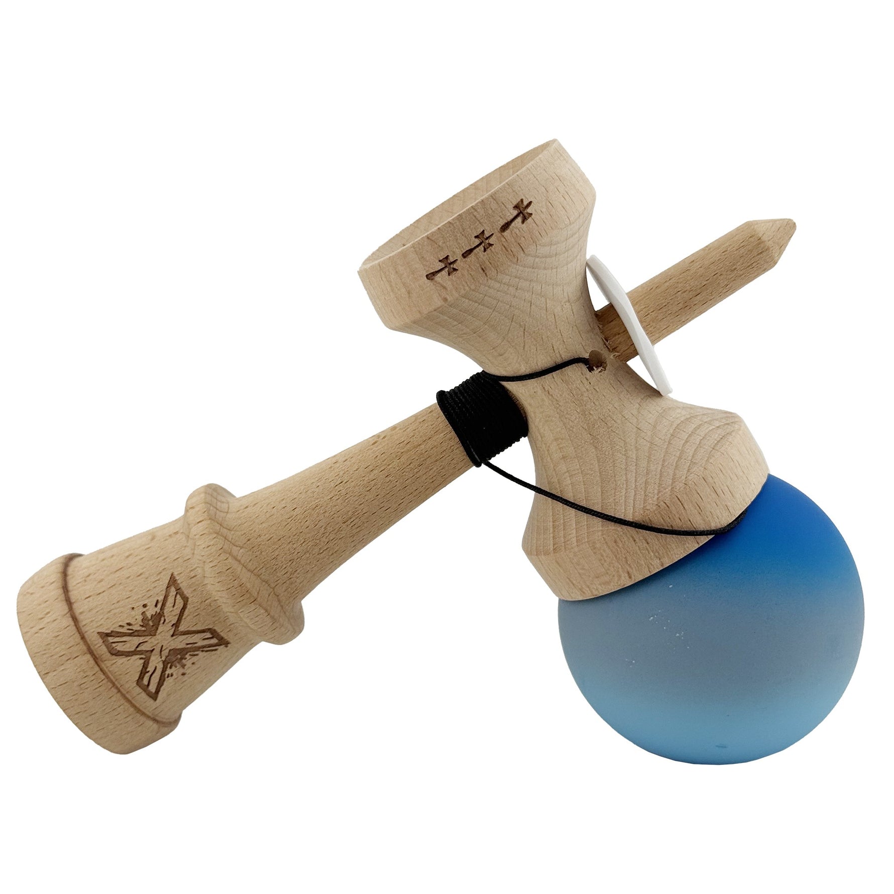 Kendama X Originala, Profesionala, Flippy, Cupe Mari KING SIZE V3, Rubber Grip, Gaura in Baza, Rulment Metalic, din