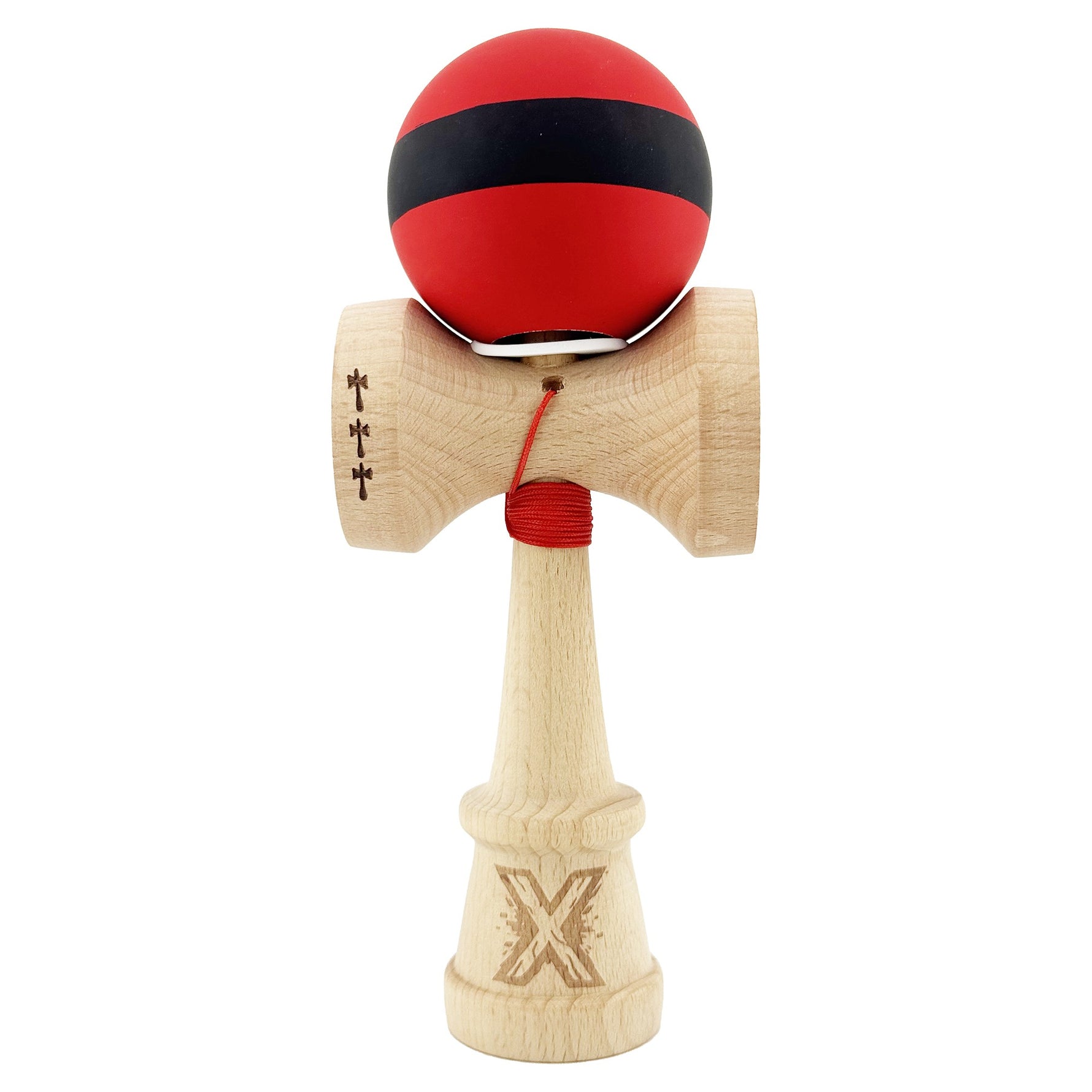 Kendama X Originala, Profesionala, Flippy, Cupe Mari KING SIZE V3, Rubber Grip, Gaura in Baza, Rulment Metalic, din