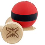 Kendama X Originala, Profesionala, Flippy, Cupe Mari KING SIZE V3, Rubber Grip, Gaura in Baza, Rulment Metalic, din