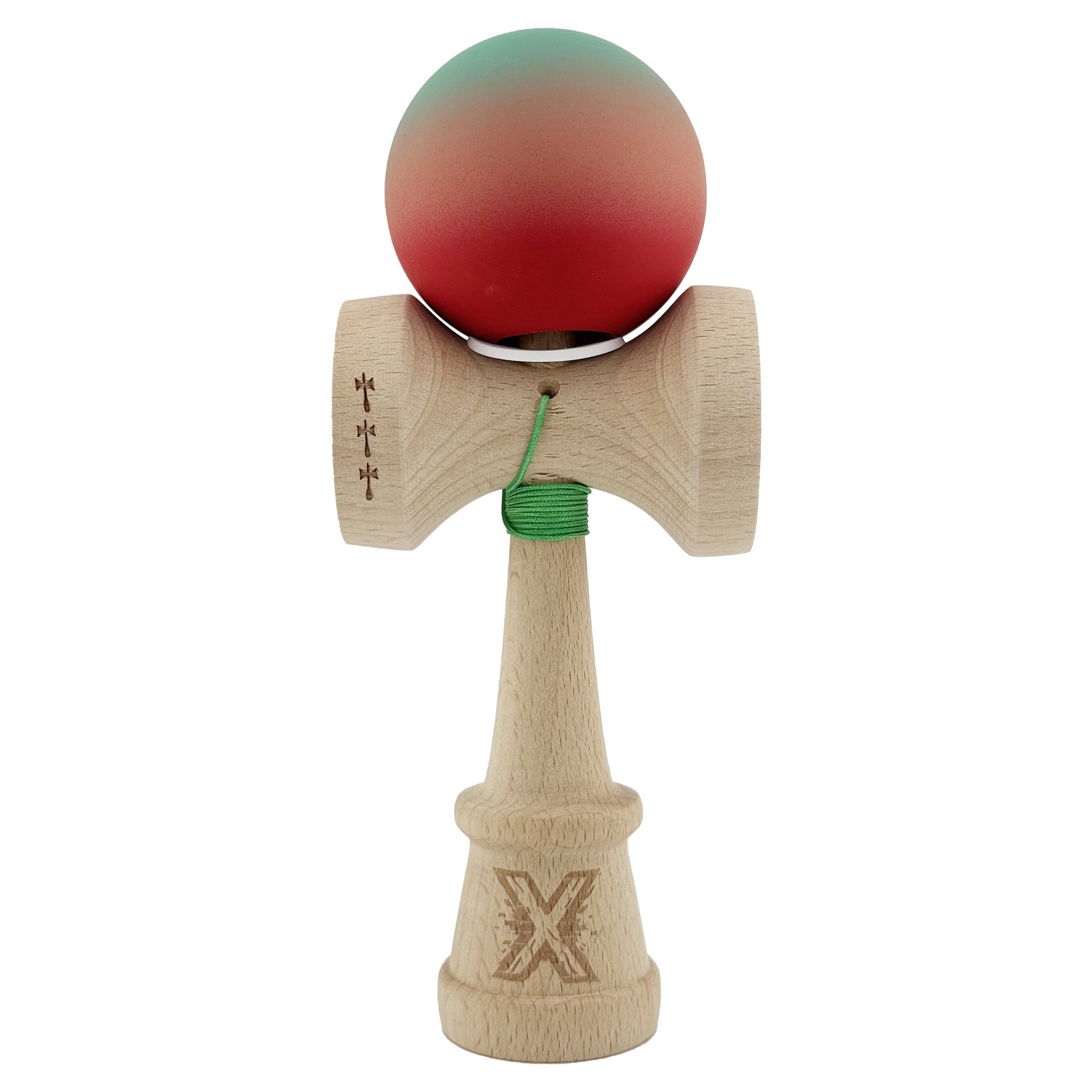 Kendama X Originala, Profesionala, Flippy, Cupe Mari KING SIZE V3, Rubber Grip, Gaura in Baza, Rulment Metalic, din