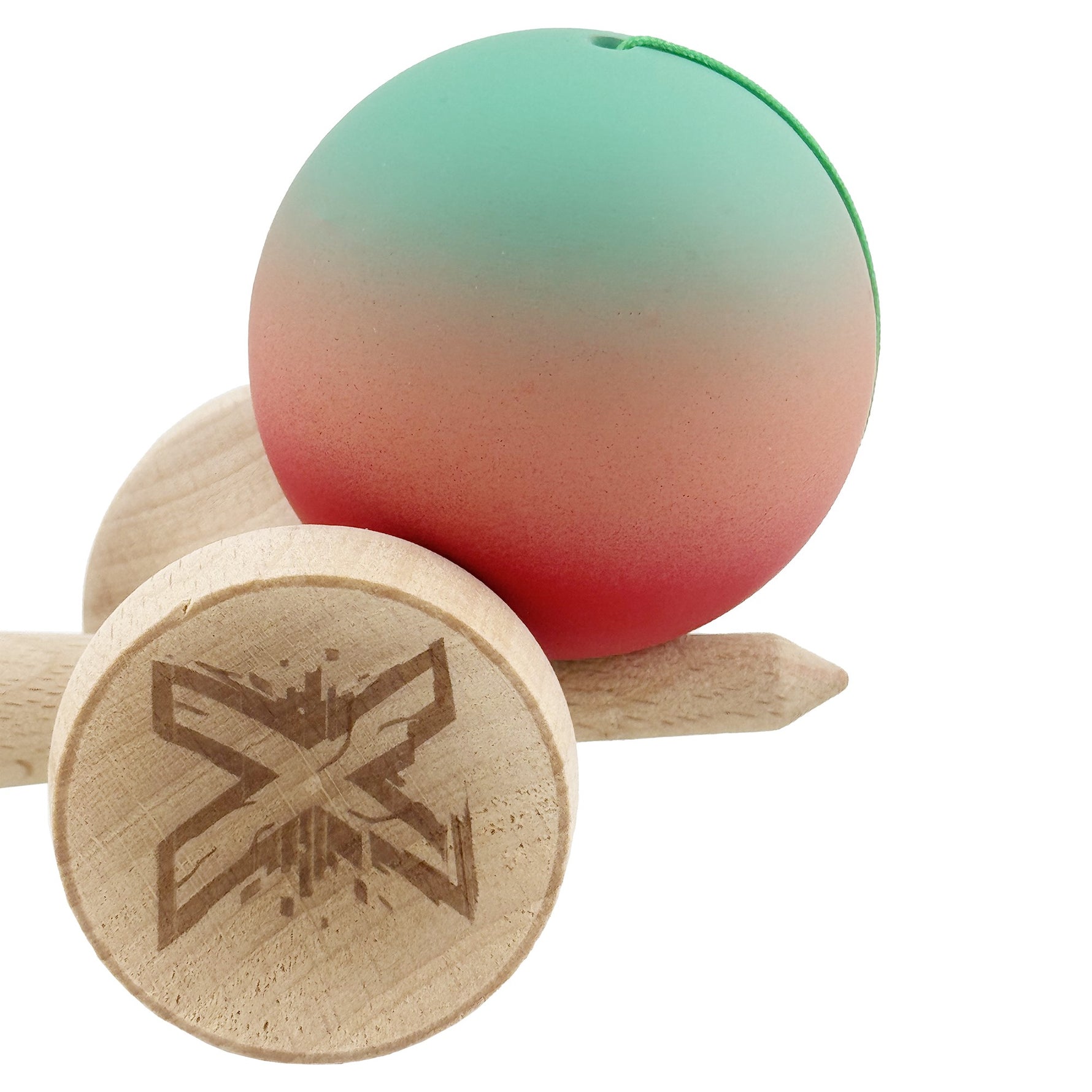 Kendama X Originala, Profesionala, Flippy, Cupe Mari KING SIZE V3, Rubber Grip, Gaura in Baza, Rulment Metalic, din