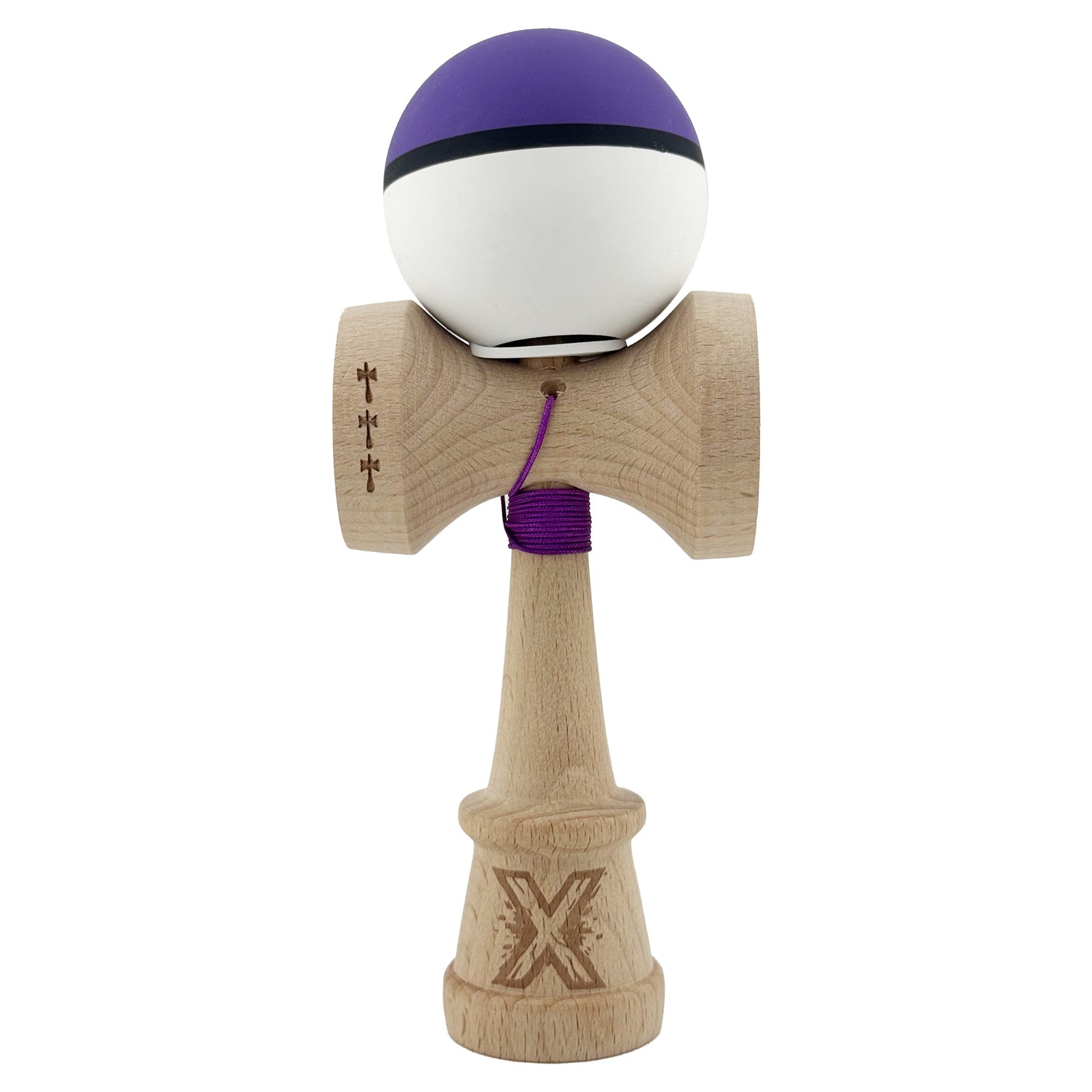 Kendama X Originala, Profesionala, Flippy, Cupe Mari KING SIZE V3, Rubber Grip, Gaura in Baza, Rulment Metalic, din
