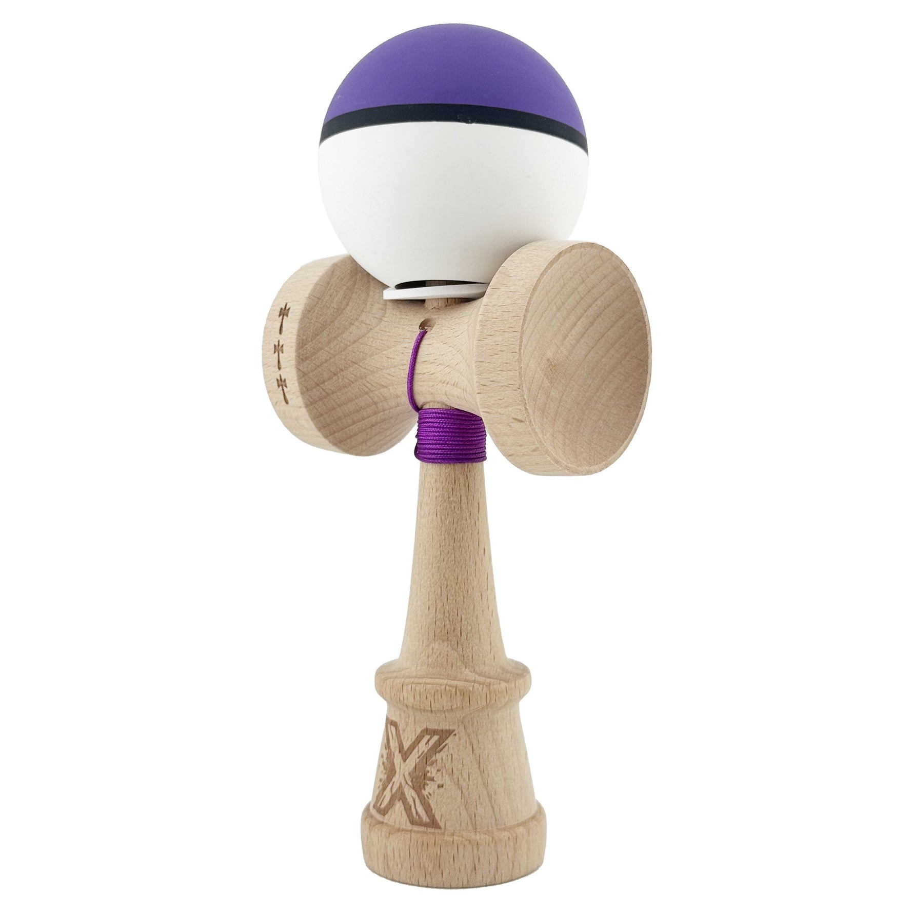 Kendama X Originala, Profesionala, Flippy, Cupe Mari KING SIZE V3, Rubber Grip, Gaura in Baza, Rulment Metalic, din