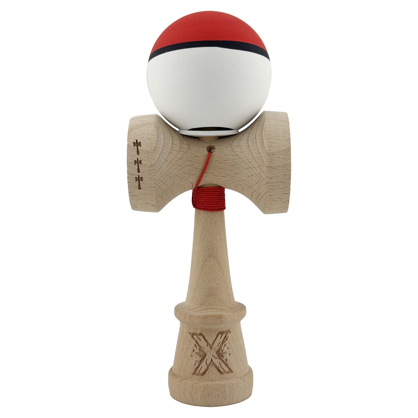 Kendama X Originala, Profesionala, Flippy, Cupe Mari KING SIZE V3, Rubber Grip, Gaura in Baza, Rulment Metalic, din